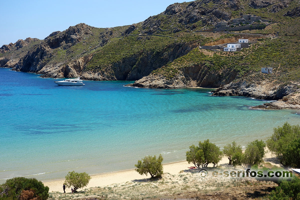 Η παραλία Ψιλή Άμμος στη Σέριφο