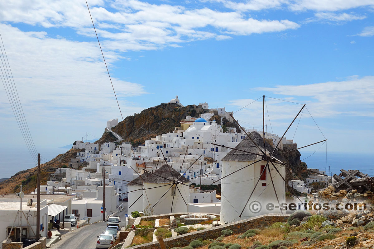 Οι ανεμόμυλοι στη Χώρα της Σερίφου